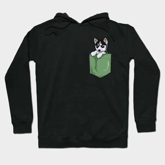 Husky Hoodie by Pocket Puss